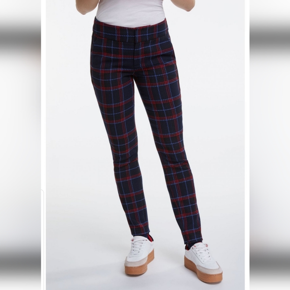 Oui Plaid Trousers